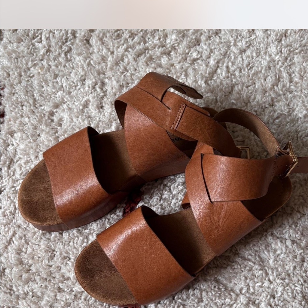 Women's Brown Leather Sandals